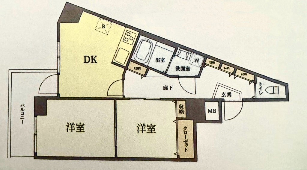 フジメゾン西日暮里 間取り図